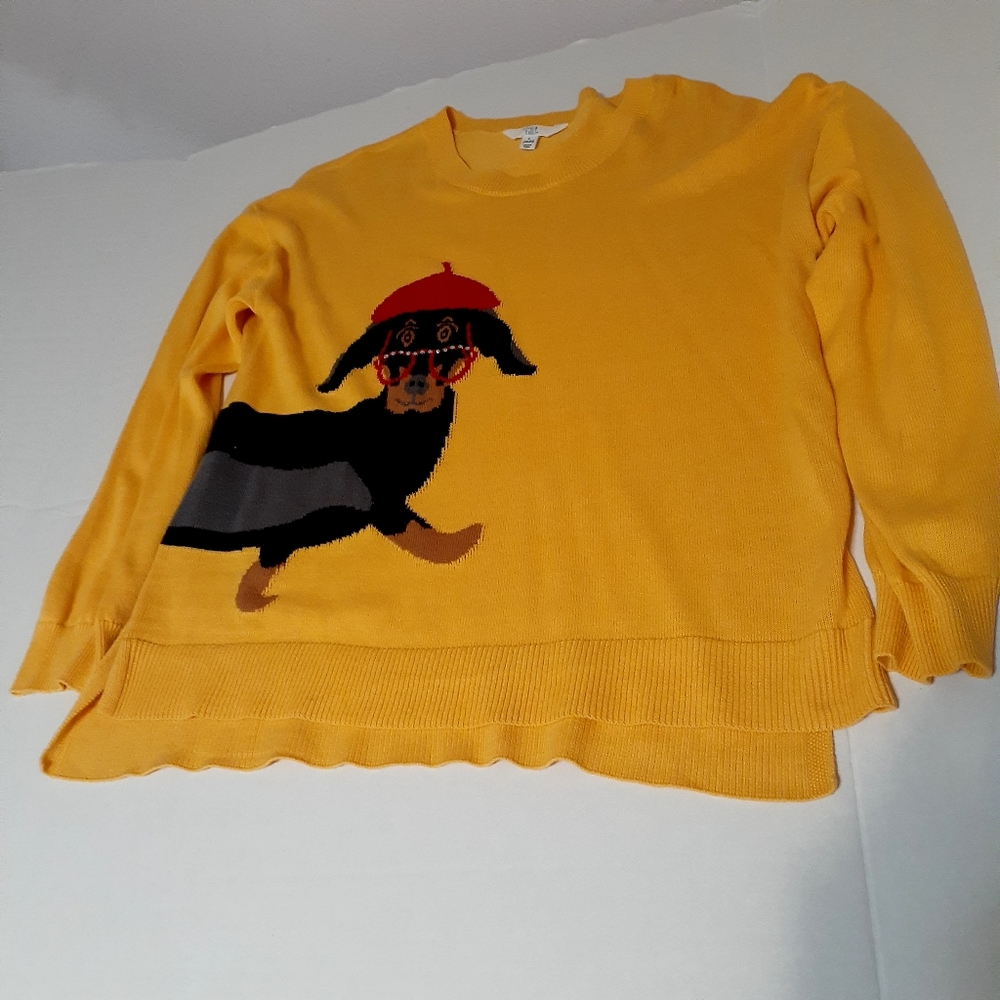 True and Time Gold color Sweater Size large
